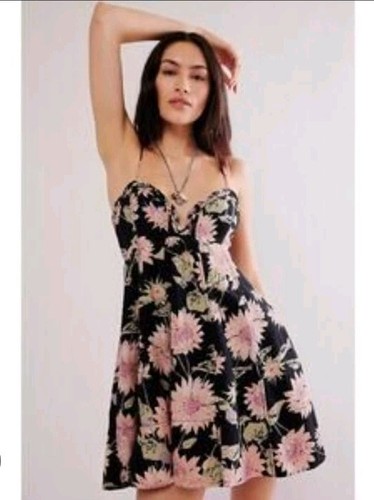 Mini abito babydoll stampa